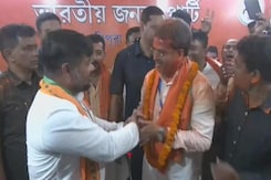 Chief Minister Manik Saha Plays With Colours To Celebrate BJP Win In Tripura Chief Minister Manik Saha Plays With Colours To Celebrate BJP Win In Tripura