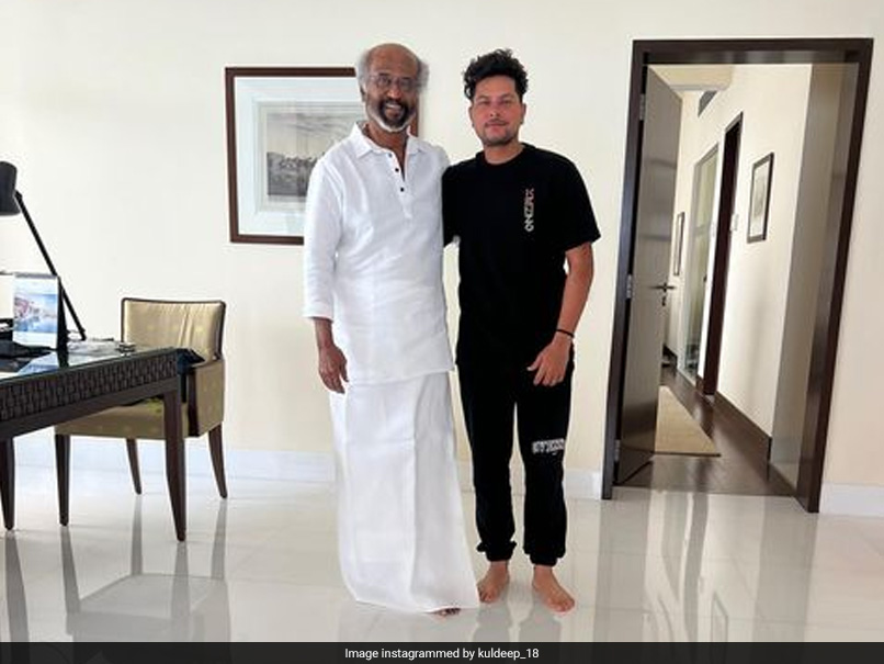 Kuldeep Yadav, Washington Sundar Left Starstruck After Meeting Rajinikanth In Mumbai. See Pics