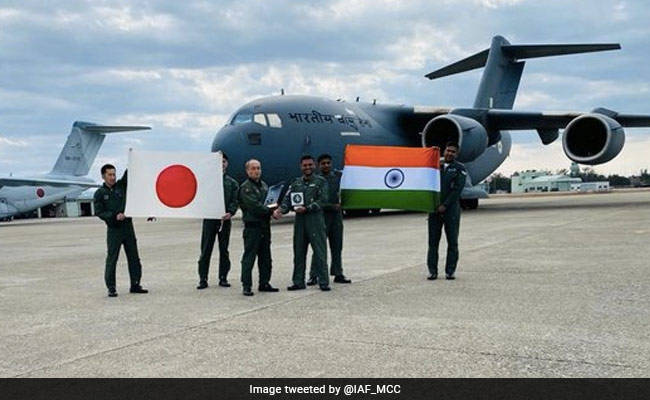 Air Force's Transport Aircraft Takes Part In India-Japan Military Exercise