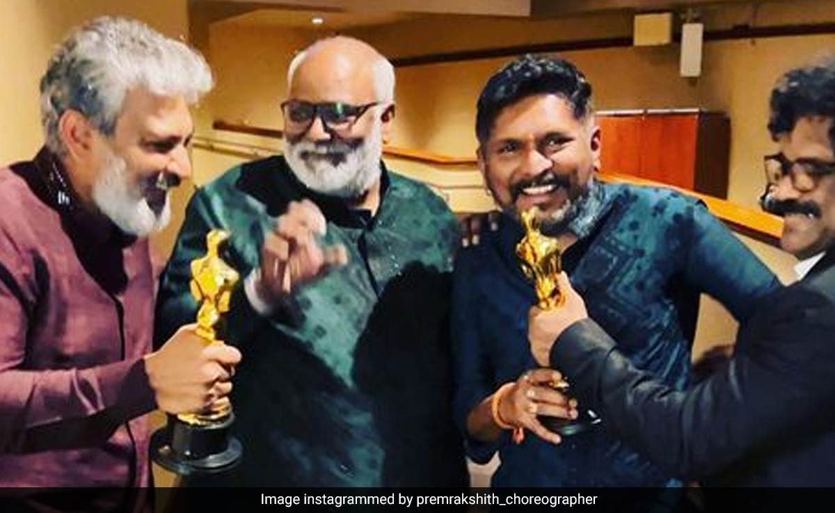 Team <i>Naatu Naatu</i> In A "Million Dollar Picture," Courtesy Choreographer Prem Rakshith