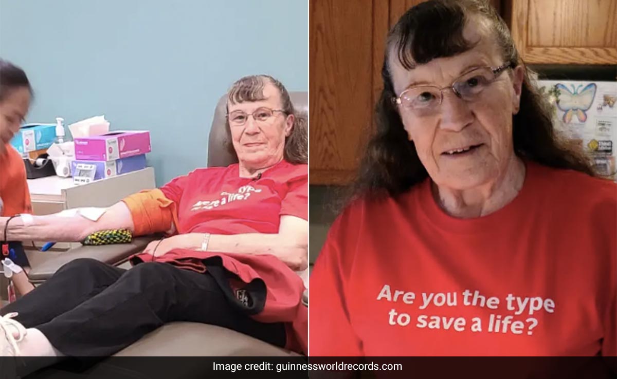80-Year-Old Woman Who Has Donated 203 Units Of Blood Earns Guinness World Record