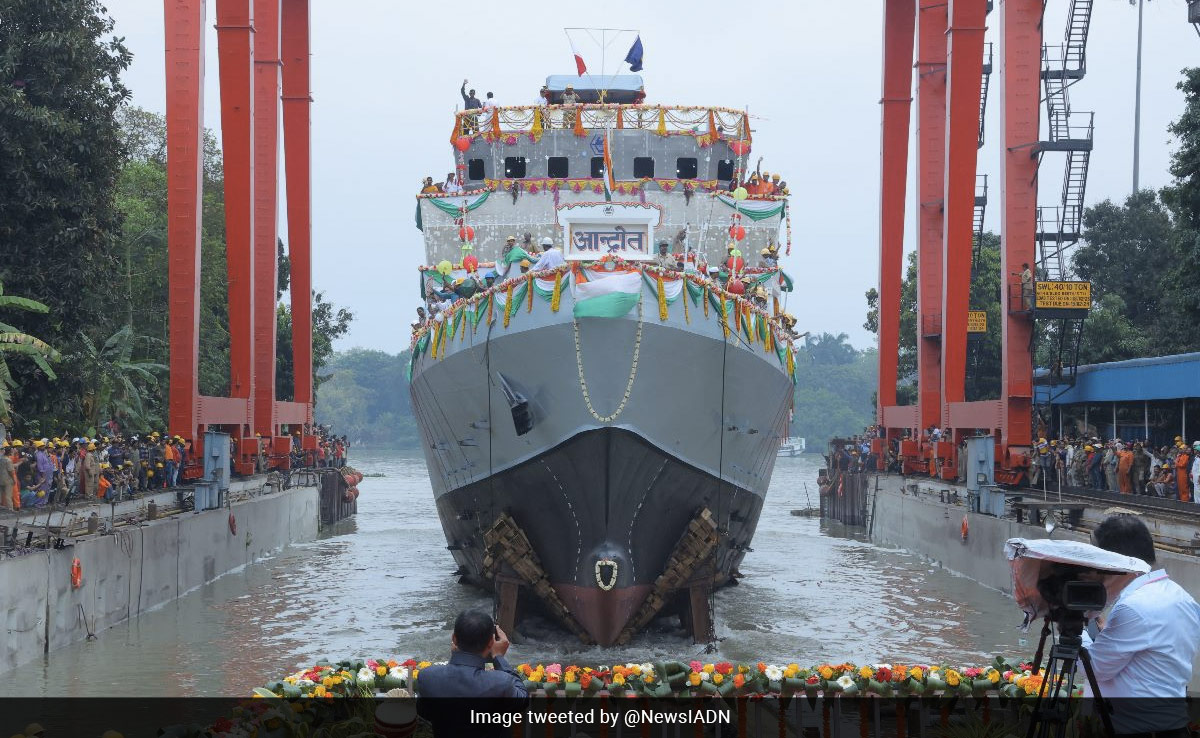 2nd Anti-Submarine Warfare Craft Launched In Kolkata