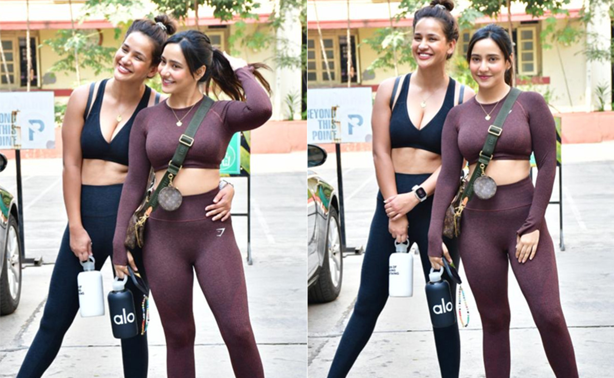 Mondays Are For Fitness Motivation With Neha Sharma And Aisha Sharma In Matching Workout Sets