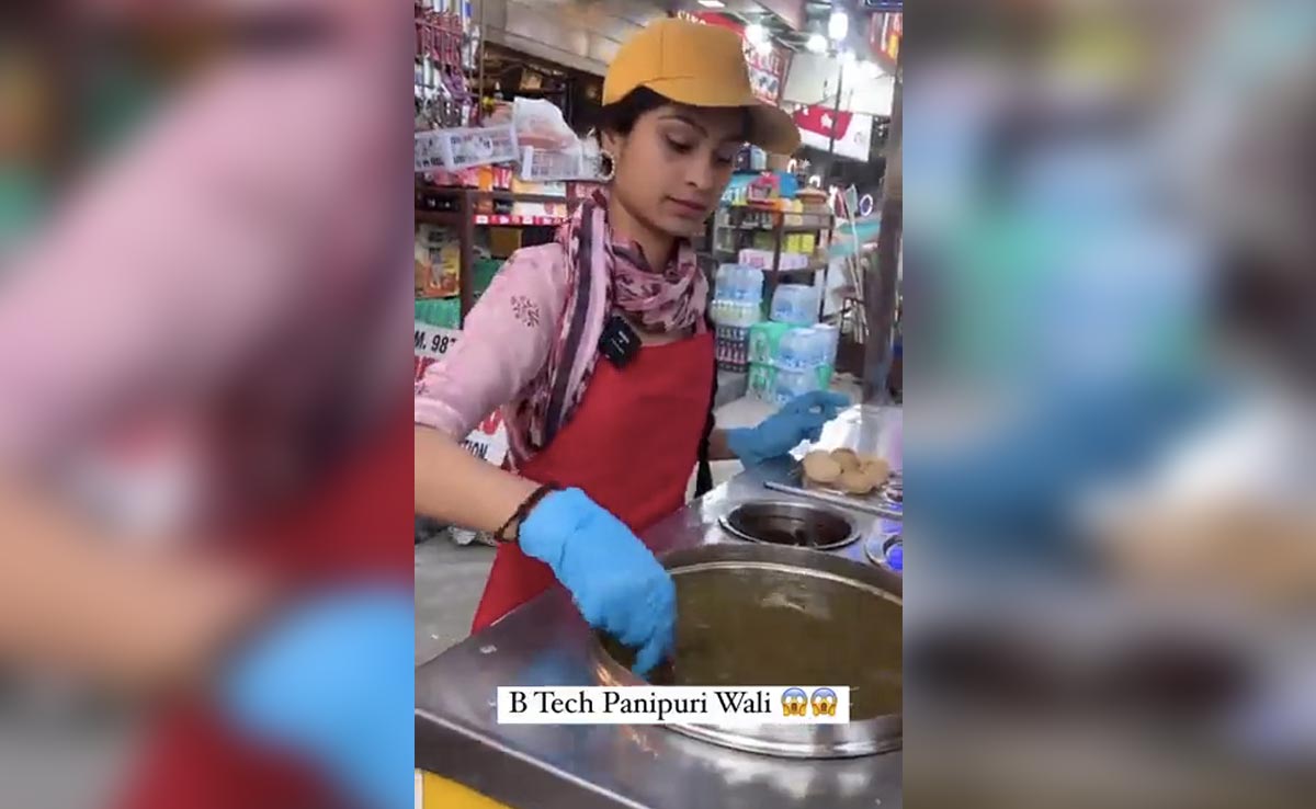 MBA चायवाला के बाद अब BTech पानी-पुरी वाली, क्या आपने देखा VIDEO