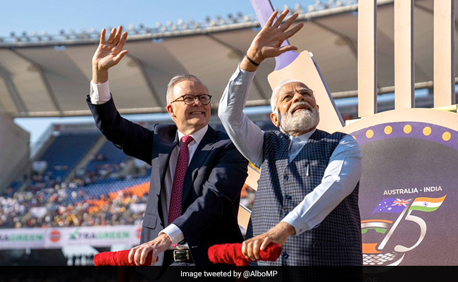 PM Modi, Australian PM's Lap Around Stadium Ahead Of 4th Test, Huge Cheer