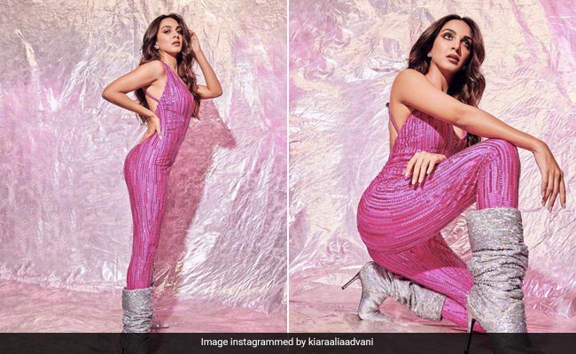 There's No Sugar But A Whole Lotta Spice When Kiara Advani Arrives In A Glitzy Pink Jumpsuit