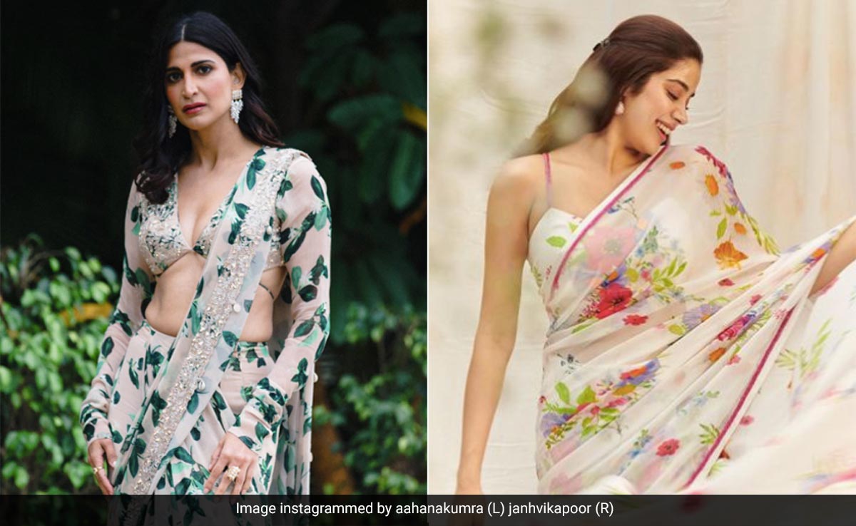 Nora Fatehi, Jacqueline Fernandez And More Are Stylish Floral Sarees In The Trendiest Way This Spring