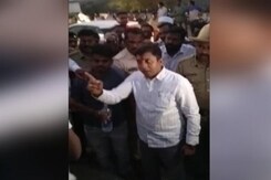 "We Won't Spare You": On Camera, Karnataka Congress MLA Threatens Cop "We Won't Spare You": On Camera, Karnataka Congress MLA Threatens Cop