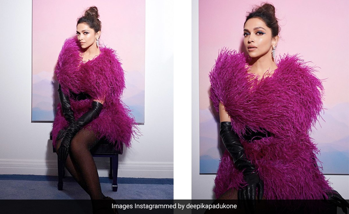 Deepika Padukone's Pink Feather Dress At The Vanity Fair Oscars After Party Could Start A Party Anywhere She Walks In