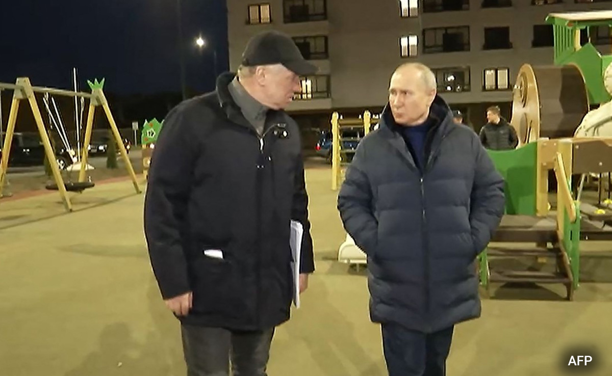 Putin Makes First Visit To Occupied Territory Mariupol In Ukraine