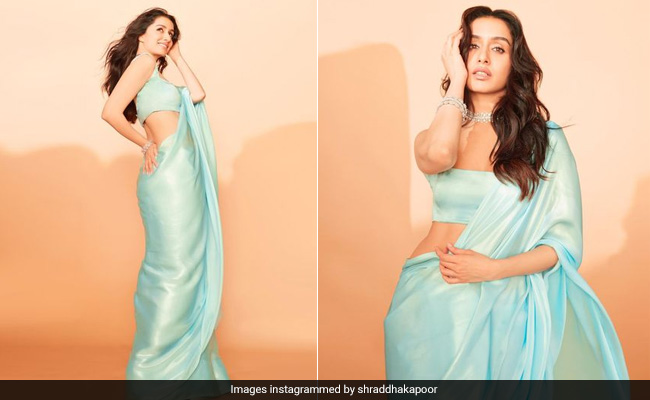 Shraddha Kapoor's Aqua <i>Saree</i> Is The Only Kind Of Mid-Week Blues We Desire