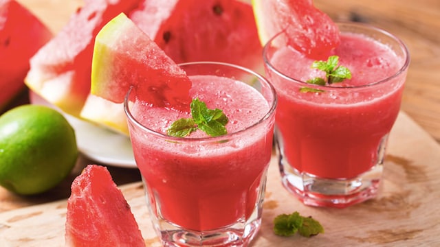 Watermelon is hydrating and contains compounds like citrulline, which may help regulate uric acid levels