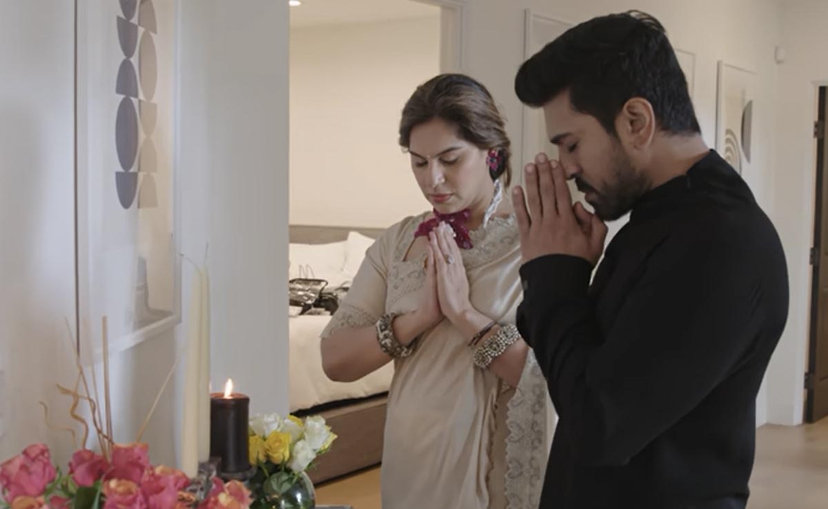 Why Ram Charan And Wife Upasana "Set Up A Small Temple" In Los Angeles  Ahead Of Oscars