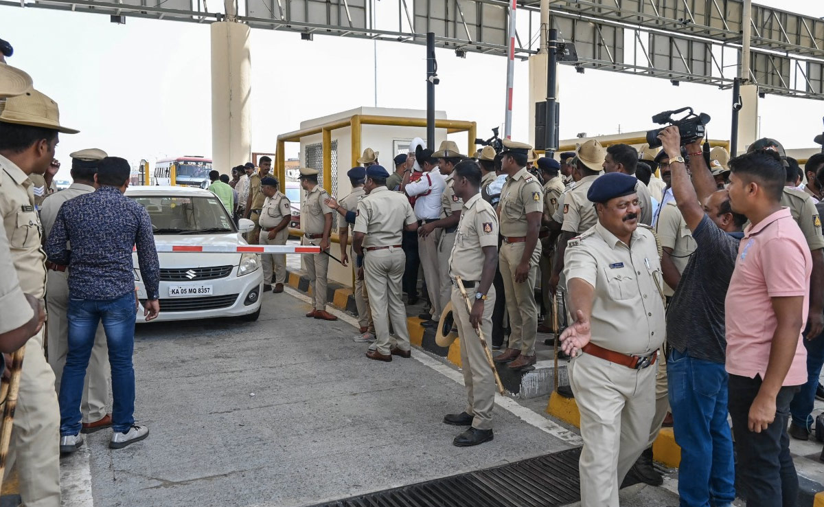 Protests Against Toll Collection On Newly Opened Bengaluru-Mysuru Highway