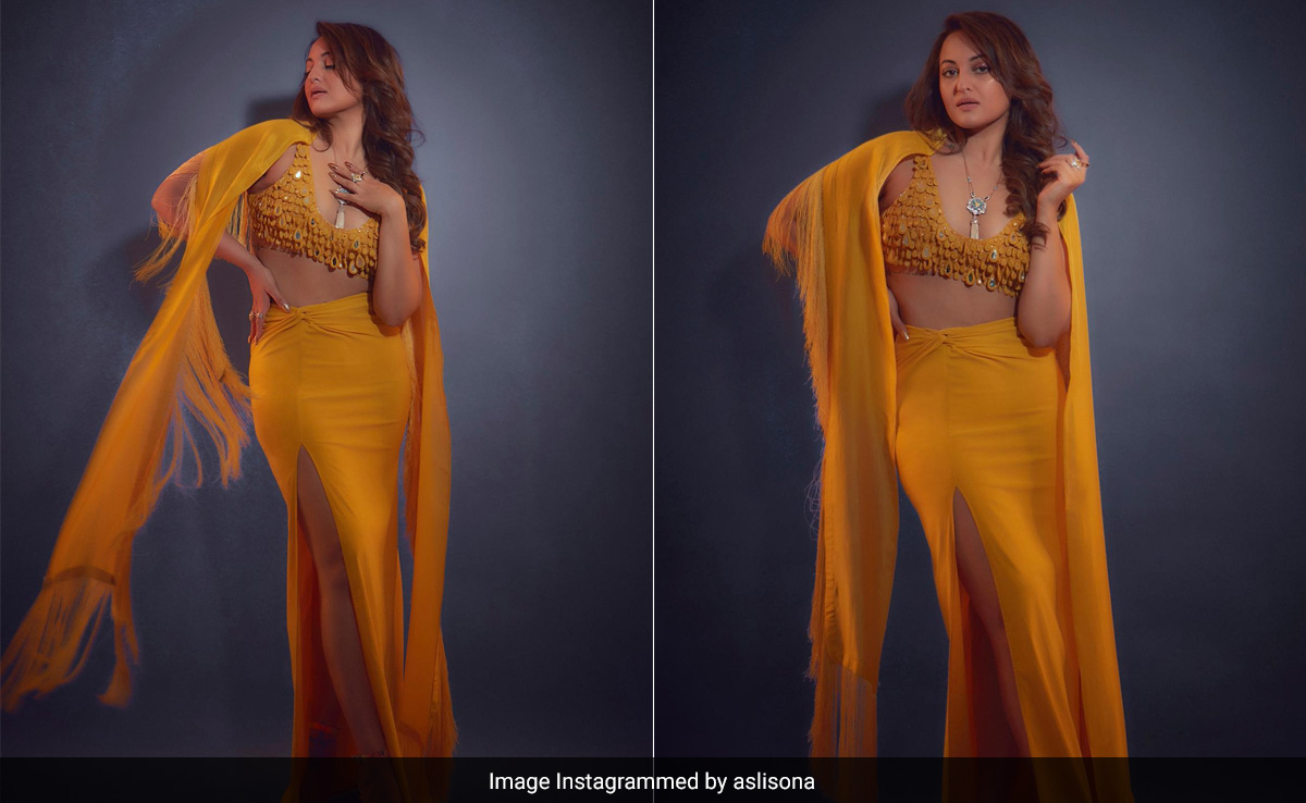 On A Cloudy Day, Sonakshi Sinha Brings Us Sunshine In A Yellow Co-Ord Set