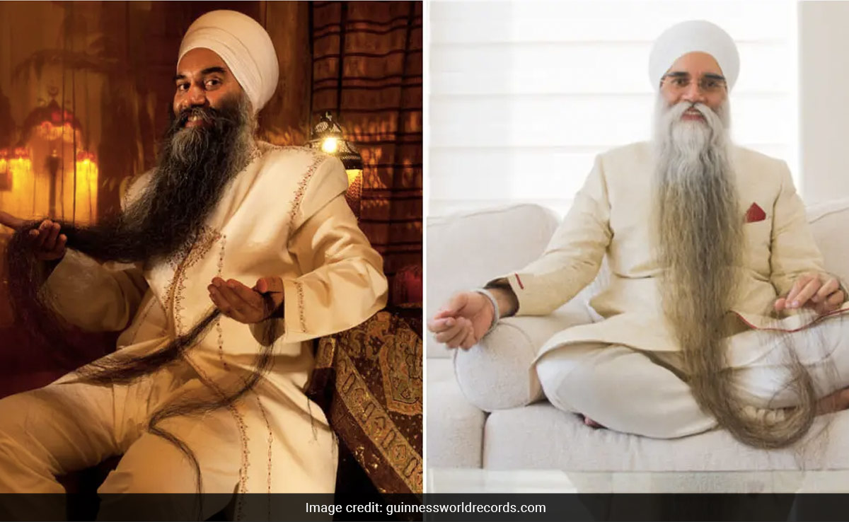 Watch: Canadian Sikh Breaks His Own Record For World's Longest Beard