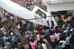 Watch: Joyride Glider Crashes Into House In Jharkhand Watch: Joyride Glider Crashes Into House In Jharkhand