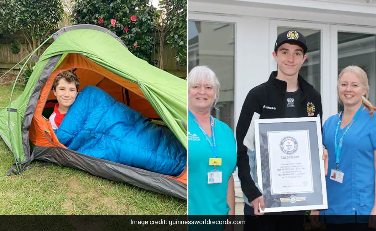 UK Teen Sleeps In Tent For 3 Years To Raise Funds For Charity, Sets World Record