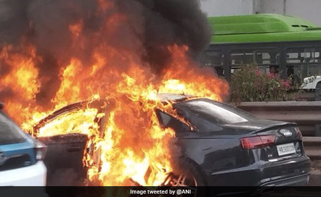 Car Bursts Into Flames In Delhi, No Casualties Reported