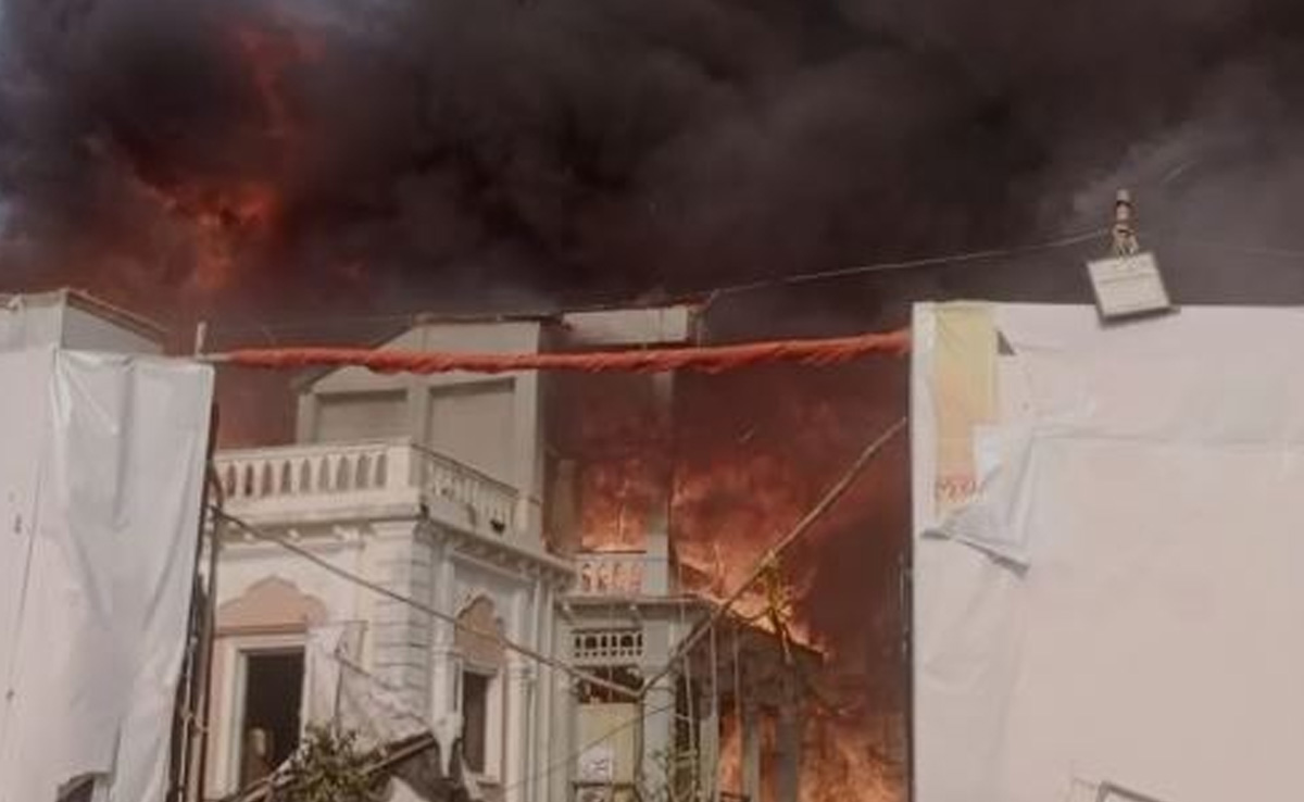 Watch: Major Fire On Sets Of TV Serial In Mumbai's Film City