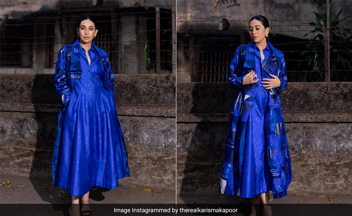 It's The Middle Of The Week And Karisma Kapoor Is The "Ray Of Blue" Our Lives Needed