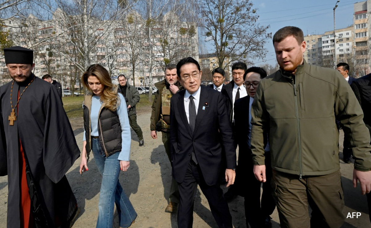 Japan PM Kishida Visits Bucha In 'Historic' Ukraine Trip