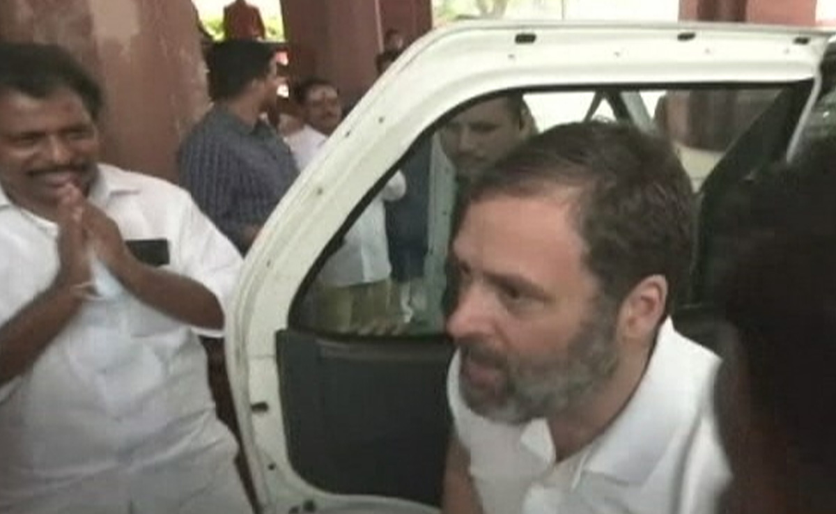 Hours Before Disqualification, Rahul Gandhi Visited Parliament