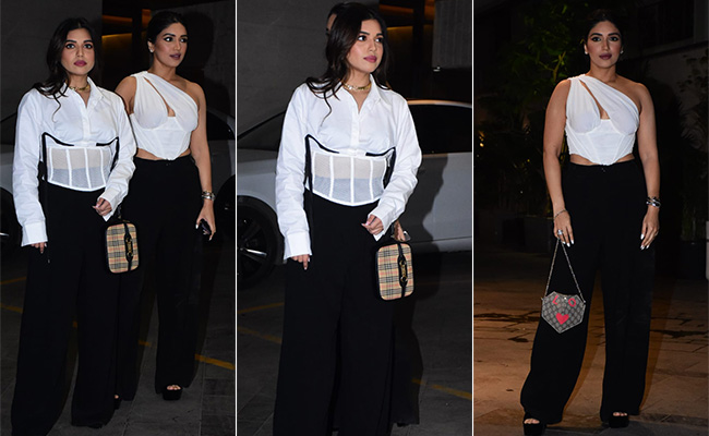 Black And White Are Never Boring When It's On Bhumi Pednekar And Samiksha Pednekar