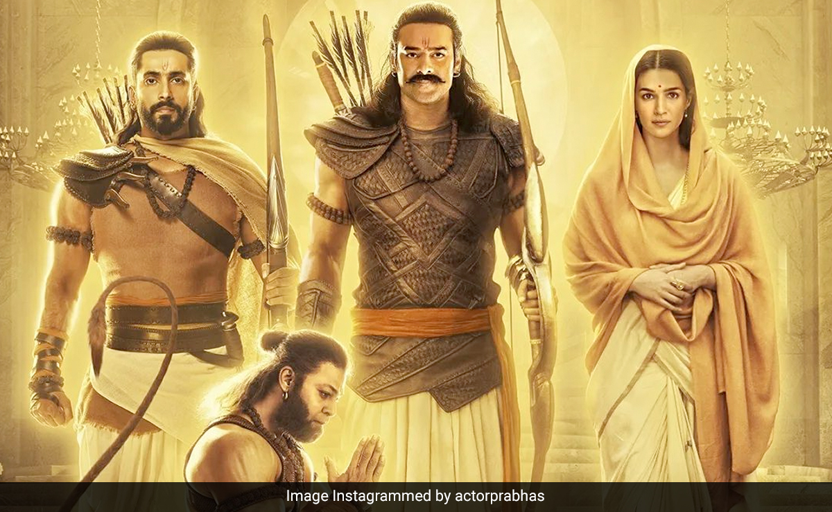<i>Adipurush</i>: On Ram Navami, A New Poster Of Prabhas And Kriti Sanon As Raghav And Janaki