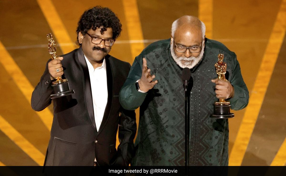 MM Keeravaani's Definition Of <i>RRR</i> After Oscar Win: "Return Home, Receive Love, Rejoice"