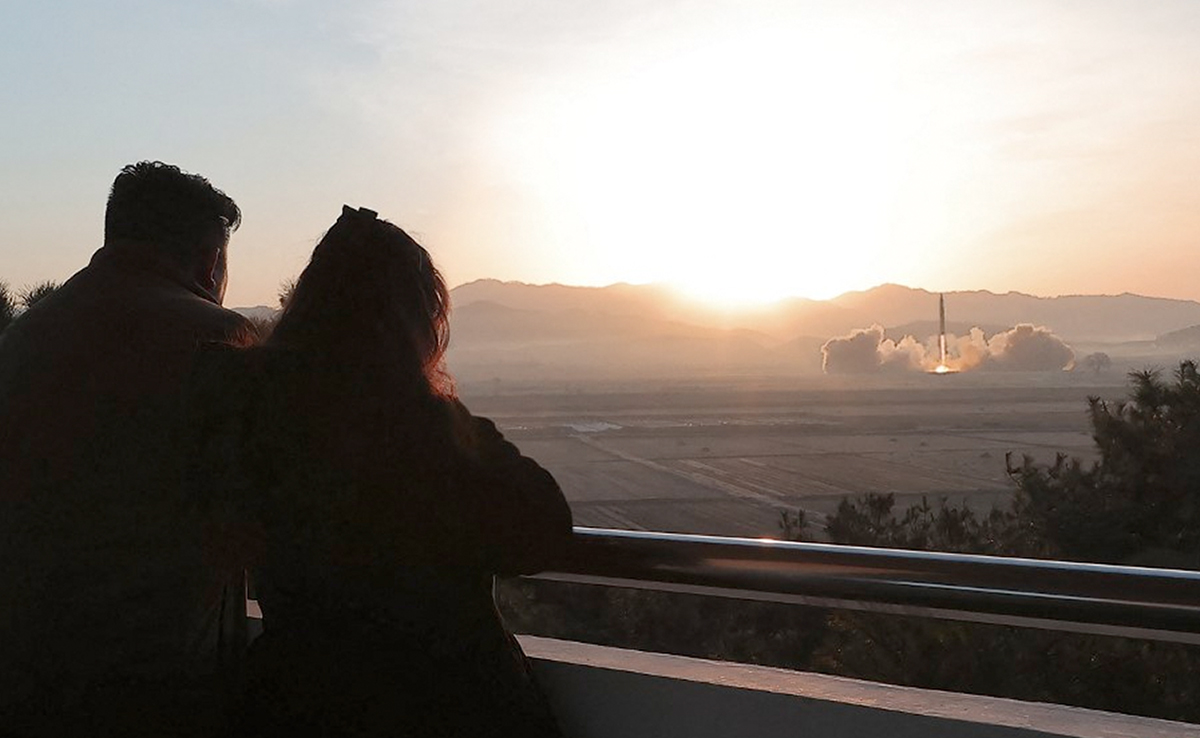 Kim Jong Un, Daughter Oversee North Korea's "Monster Missile" Launch