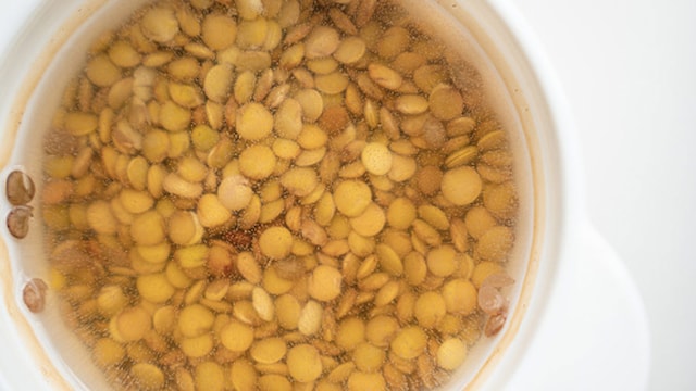 Soaking pulses shortens the cooking time and enhances nutrient absorption