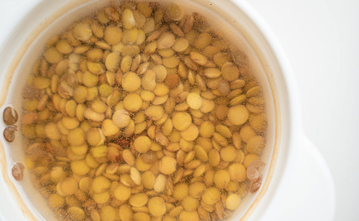 Soaking pulses shortens the cooking time and enhances nutrient absorption