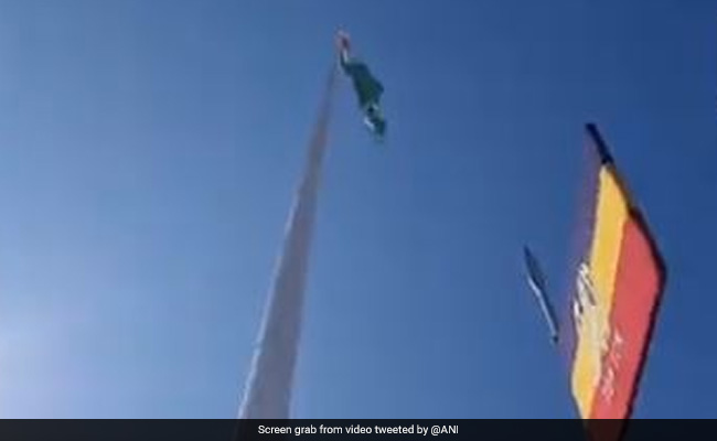 Army Unfurls 100-Foot Tall National Flag In Jammu And Kashmir's Doda