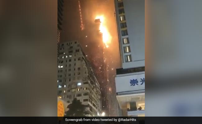 On Camera, Massive Fire Engulfs Under Construction Skyscraper In Hong Kong