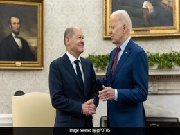 Joe Biden Meets German Chancellor, Ignores Russia's Warning On Arms Joe Biden Meets German Chancellor, Ignores Russia's Warning On Arms