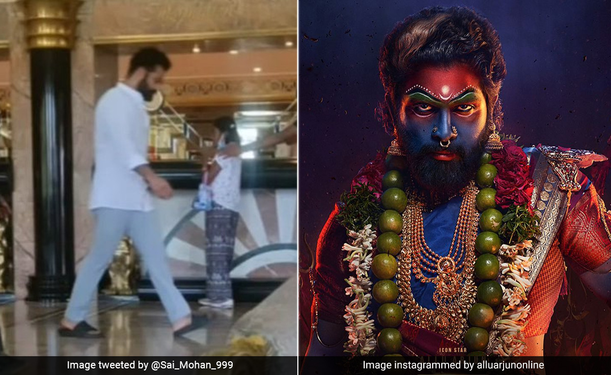 Viral: Jr NTR Visits Allu Arjun On The Sets Of <i>Pushpa 2</i> In Hyderabad. Fans Are Thrilled