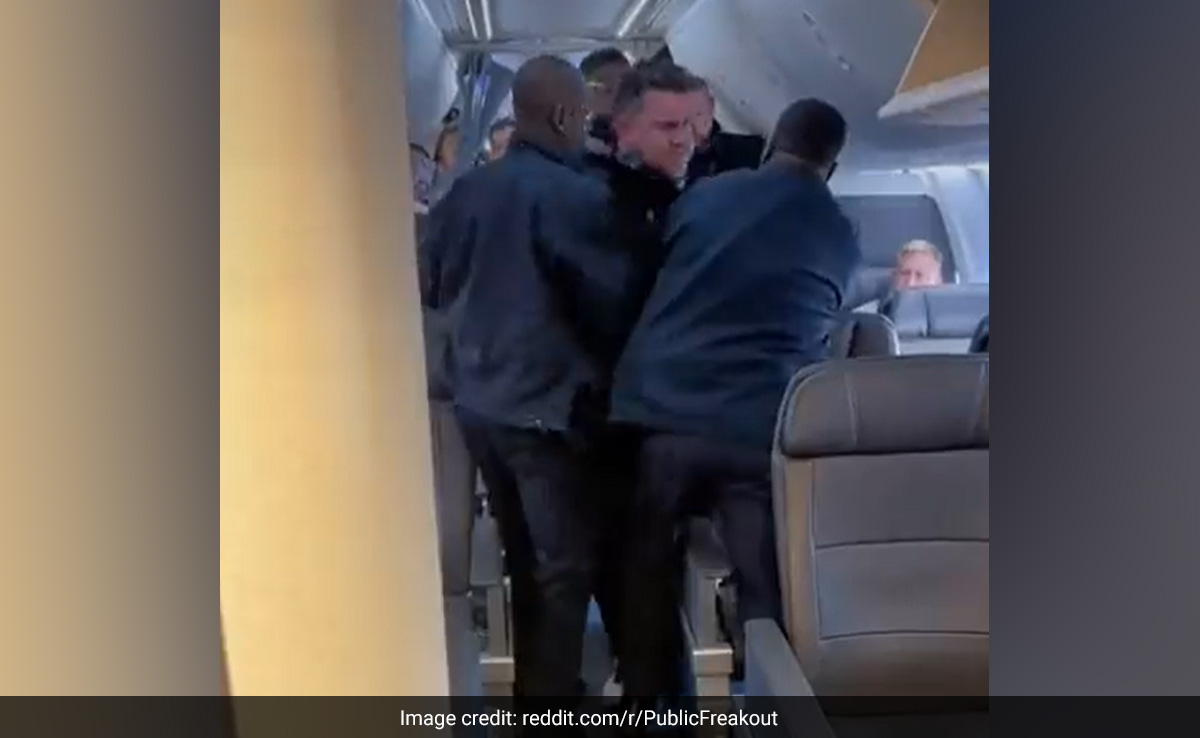 Watch: US First Class Passenger Dragged Off A Flight Following Drink Request