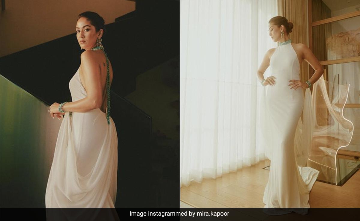 Monochrome With A Side Of Emeralds, Mira Rajput's Stunning White Gown Is Just That