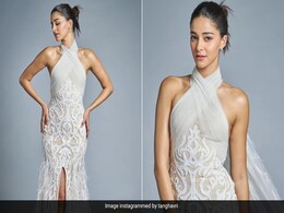 Ananya Panday's Summer Spirit Is Only Soaring Higher In A Feathered Lace Halter Gown Ananya Panday's Summer Spirit Is Only Soaring Higher In A Feathered Lace Halter Gown