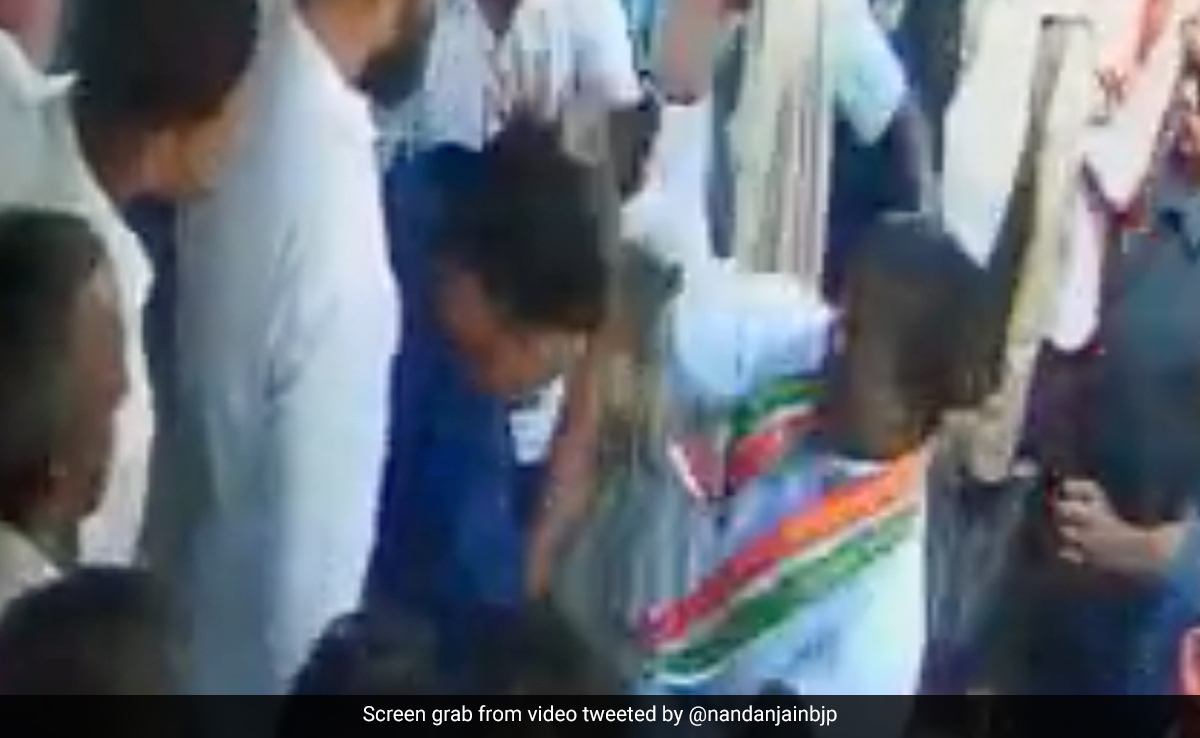 Video: Chhattisgarh Congress MLA Slaps Bank Staff In Public