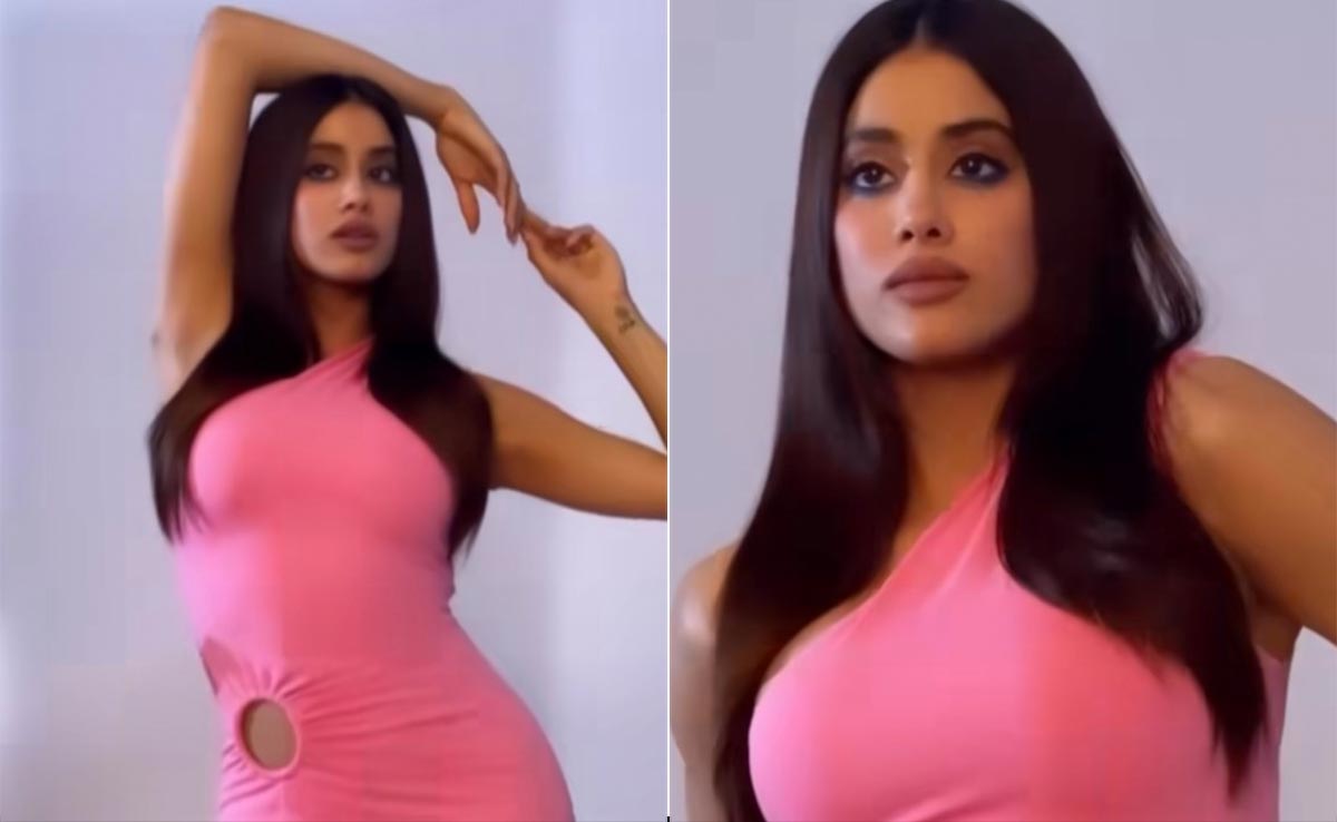 If Barbie Had A Fashion Favourite, It Would Definitely Be Janhvi Kapoor's Pink Cutout Bodycon Dress