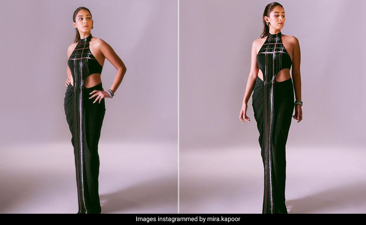 Mira Rajput's Cutout Draped Shimmery Gown Is Made For Sultry Nights On The Red Carpet