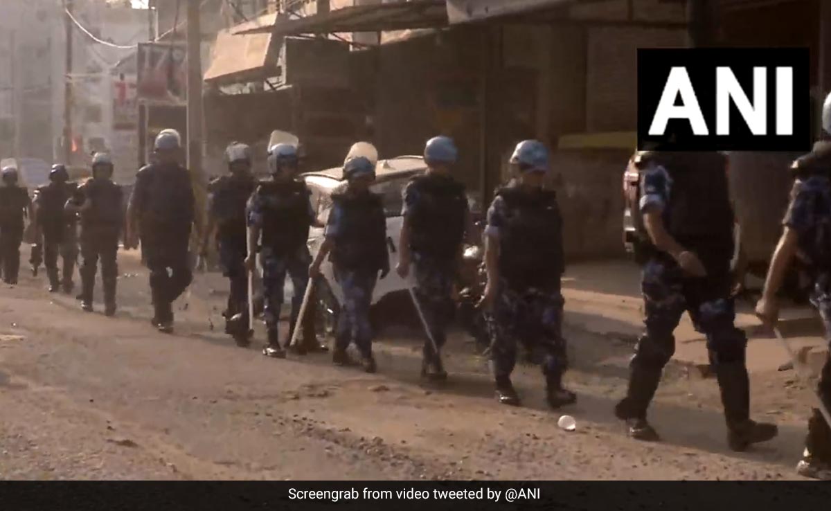 Riot Police Out In Jamshedpur After Clash Over Ram Navami Flag Desecration