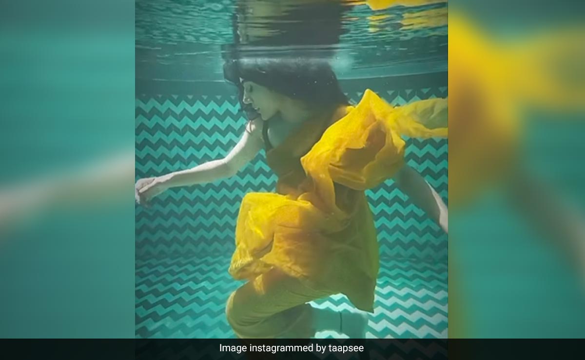 Taapsee Pannu Can Do Anything In A <i>Saree</i> - Even Swim