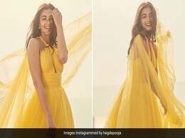 Pooja Hegde Says "Cover Me In Sunshine" And Does Just That In A Sheer Yellow Tulle Dress Pooja Hegde Says "Cover Me In Sunshine" And Does Just That In A Sheer Yellow Tulle Dress