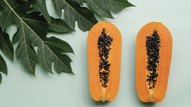 Papaya is rich in vitamin A, which is essential for good health