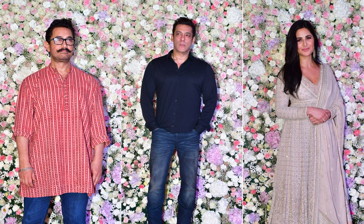 Pics: Salman Khan, Katrina Kaif, Aamir Khan And Other Stars At Arpita-Aayush Sharma's Eid Bash