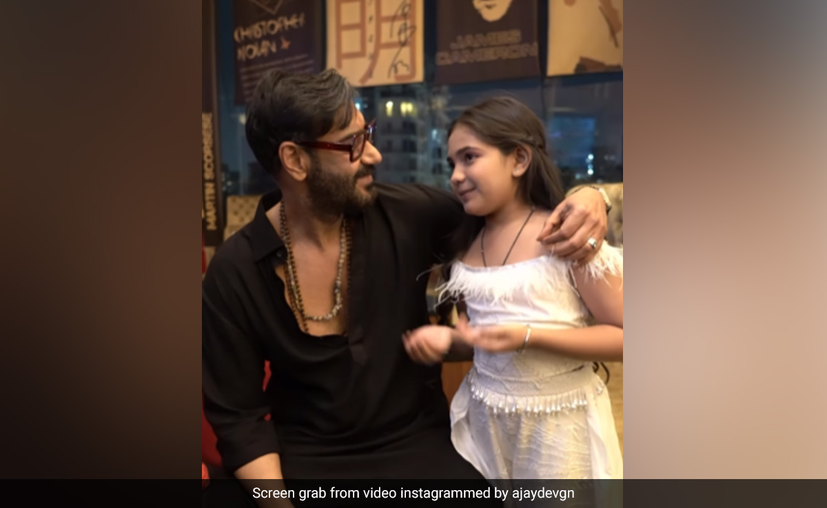<i>Bholaa</i>: Ajay Devgn Shares A Post For Onscreen Daughter Hirva Trivedi