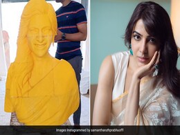 On The Occasion Of Samantha Ruth Prabhu's 36th Birthday, Fan Dedicates A Temple With A Statue On The Occasion Of Samantha Ruth Prabhu's 36th Birthday, Fan Dedicates A Temple With A Statue